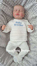 Load image into Gallery viewer, Baby Sister Baby Brother Knitted Trouser Set Dandelion Baby