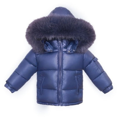 Unisex Navy Puffer Coat