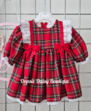 Pretty Red Tartan Dress