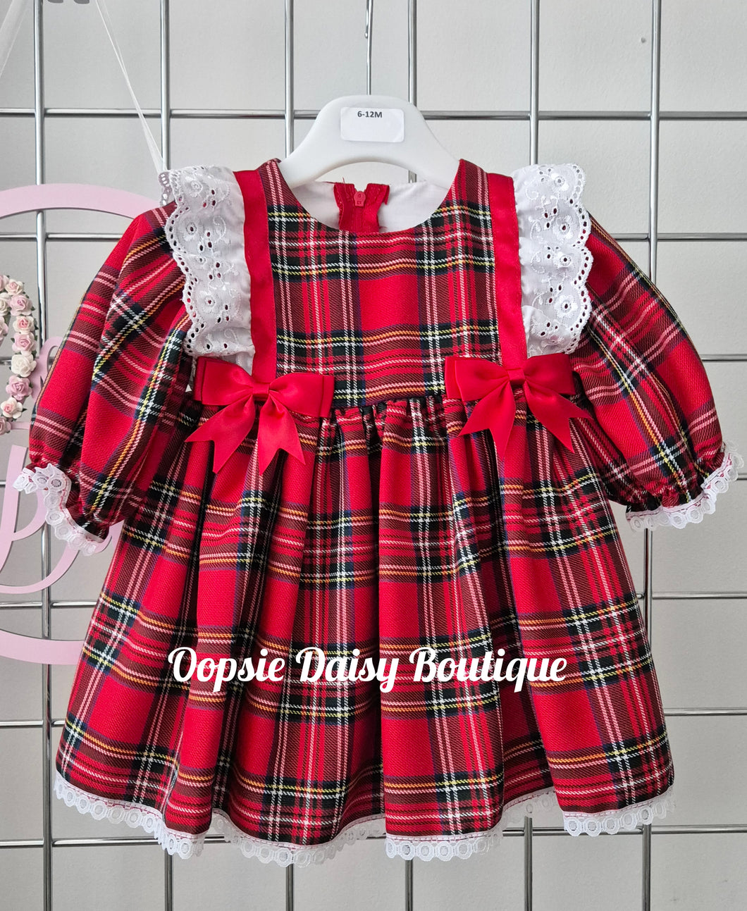 Pretty Red Tartan Dress