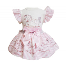 Load image into Gallery viewer, Girls Rocking Horse Skirt Set