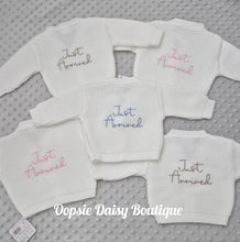Load image into Gallery viewer, Just Arrived White Ribbed Baby Cardigan,  Choose Colour