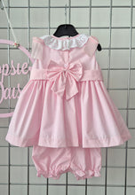 Load image into Gallery viewer, Baby Girl Hand Smocked Dress &amp; Knickers Set