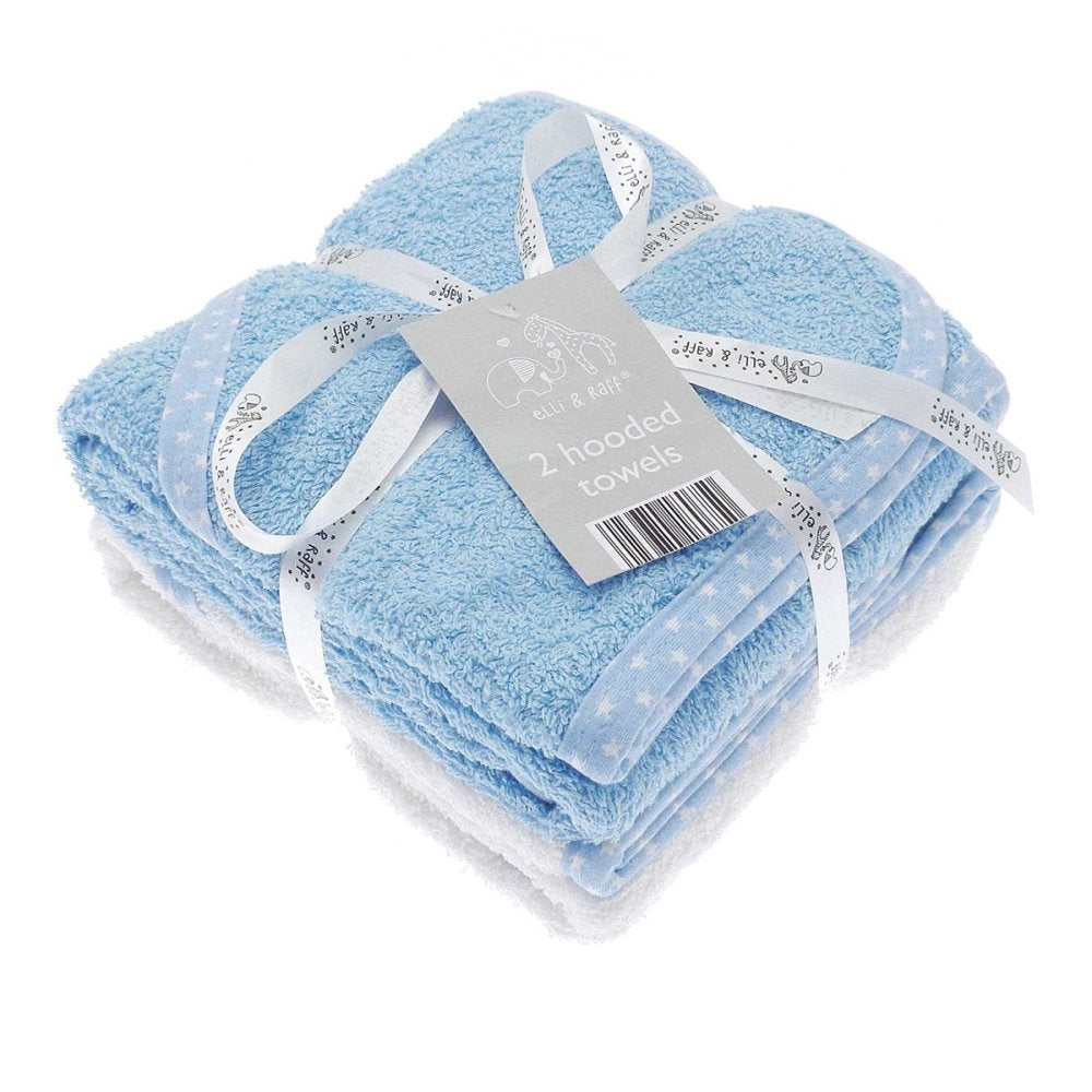Baby Hooded Towels x 2 Pack, 100% Soft Cotton