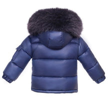 Load image into Gallery viewer, Unisex Navy Puffer Coat