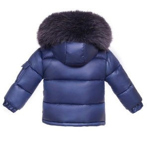 Unisex Navy Puffer Coat