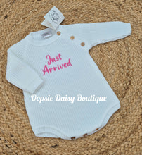 Load image into Gallery viewer, Unisex Just Arrived Romper