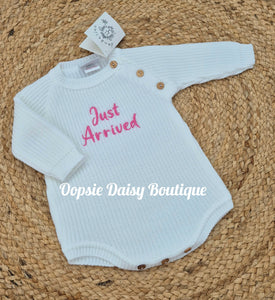 Unisex Just Arrived Romper