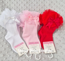 Load image into Gallery viewer, Baby Girls Frilly Ankle Socks Tutu Ribbon