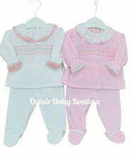 Load image into Gallery viewer, Baby Girls Smocked Trouser Set