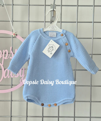 Blue Knitted Romper Dandelion