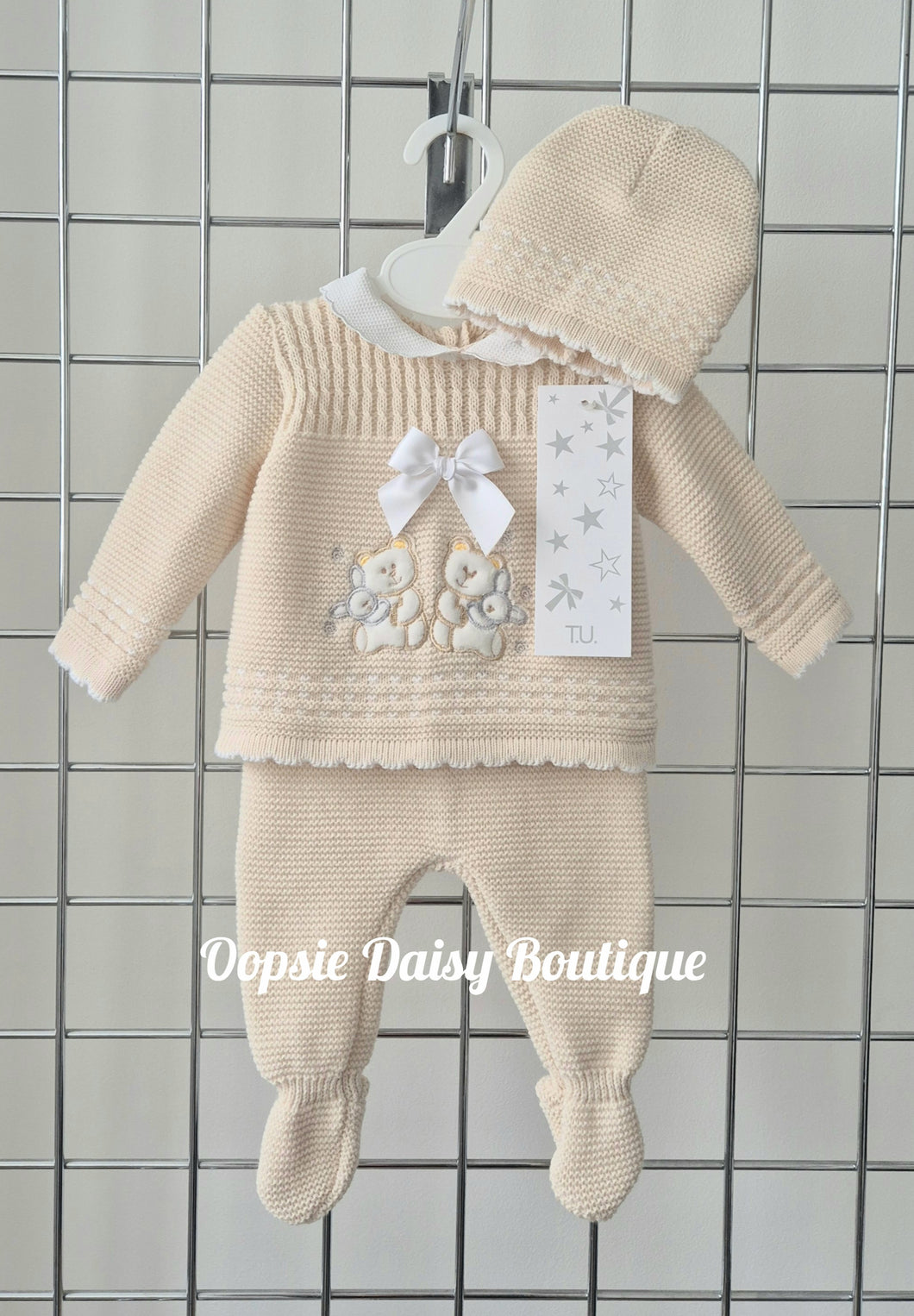 Teddy Bear Knitted Set 0-3mth