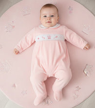 Load image into Gallery viewer, Baby Girls Smocked Princess Romper