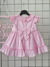 Load image into Gallery viewer, Baby Girls Pink Smocked Dress