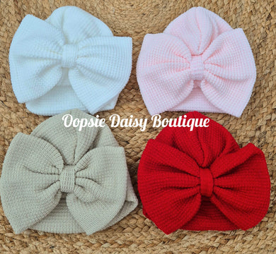 Large Bow Turban Style Hat