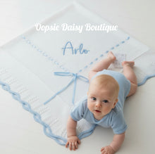 Load image into Gallery viewer, Personalised Baby Shawl, Choose Colour