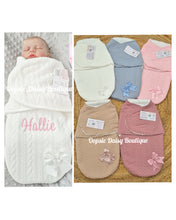 Load image into Gallery viewer, Personalised Baby Swaddle Wrap Baby Pram Nest
