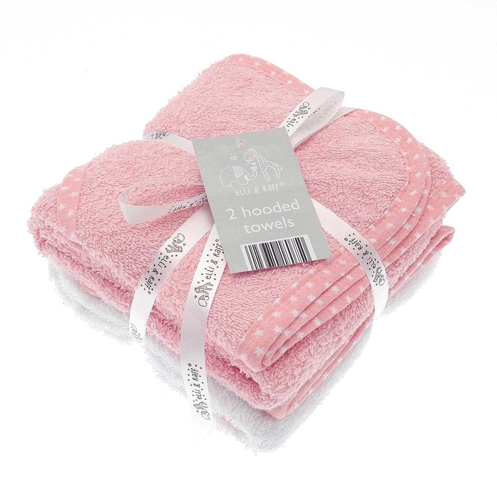Baby Hooded Towels x 2 Pack, 100% Soft Cotton