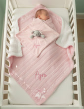 Load image into Gallery viewer, Personalised Blanket &amp; Elephant Comforter Set