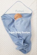 Load image into Gallery viewer, Personalised Baby Hooded Towel Boys Girls