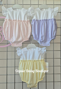 Girls Pretty Smocked Romper