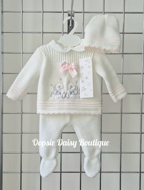 Teddy Bear Knitted Set 0-3mth