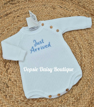 Load image into Gallery viewer, Unisex Just Arrived Romper