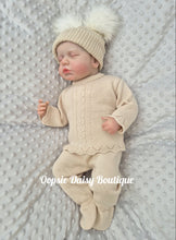 Load image into Gallery viewer, Beige Knitted Trouser Suit - Dandelion