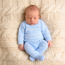 Load image into Gallery viewer, Blue Knitted Trouser Suit Dandelion