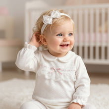 Load image into Gallery viewer, Baby Girls Lace &amp; Bows All In One with Headband