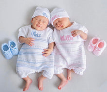 Load image into Gallery viewer, Personalised Knitted Romper Dandelion