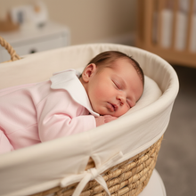 Load image into Gallery viewer, Side view in moses basket