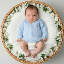 Load image into Gallery viewer, Sky blue baby boy basket 5