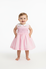 Load image into Gallery viewer, Sleeveless pink smocked dress - Option 1