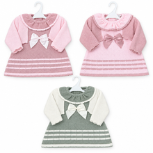Load image into Gallery viewer, Three knitted dress sets on a clean white studio background