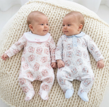 Load image into Gallery viewer, Tightly framed twins showing both complete rompers