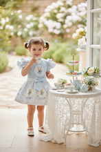 Load image into Gallery viewer, Toddler at elegant tea party with vintage china