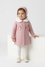 Load image into Gallery viewer, Toddler girl standing beside a white block in the dusky pink set
