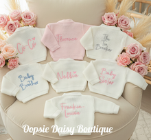 Load image into Gallery viewer, White cardigans velvet