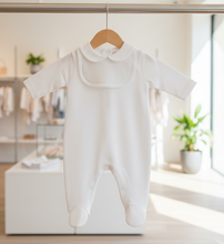 Load image into Gallery viewer, White romper on hanger option 7
