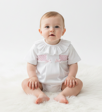 Load image into Gallery viewer, White Romper on Model