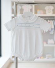 Load image into Gallery viewer, White romper on rail option 3