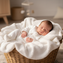 Load image into Gallery viewer, White set in natural basket