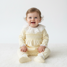 Load image into Gallery viewer, Yellow outfit on model - bright