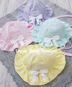Baby Summer Hat Ribbon Slot Summer Bonnet