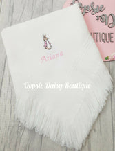 Load image into Gallery viewer, Personalised Flopsy Bunny Baby Shawl Peter Rabbit Blanket