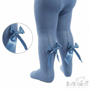 Baby Girls Gorgeous Ribbon Bow Tights