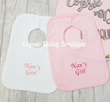 Load image into Gallery viewer, Nans Girls Cotton Bibs