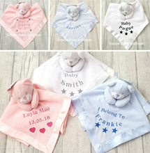 Load image into Gallery viewer, Personalised Baby Comforter Teddy Bear Design - Oopsie Daisy Baby Boutique