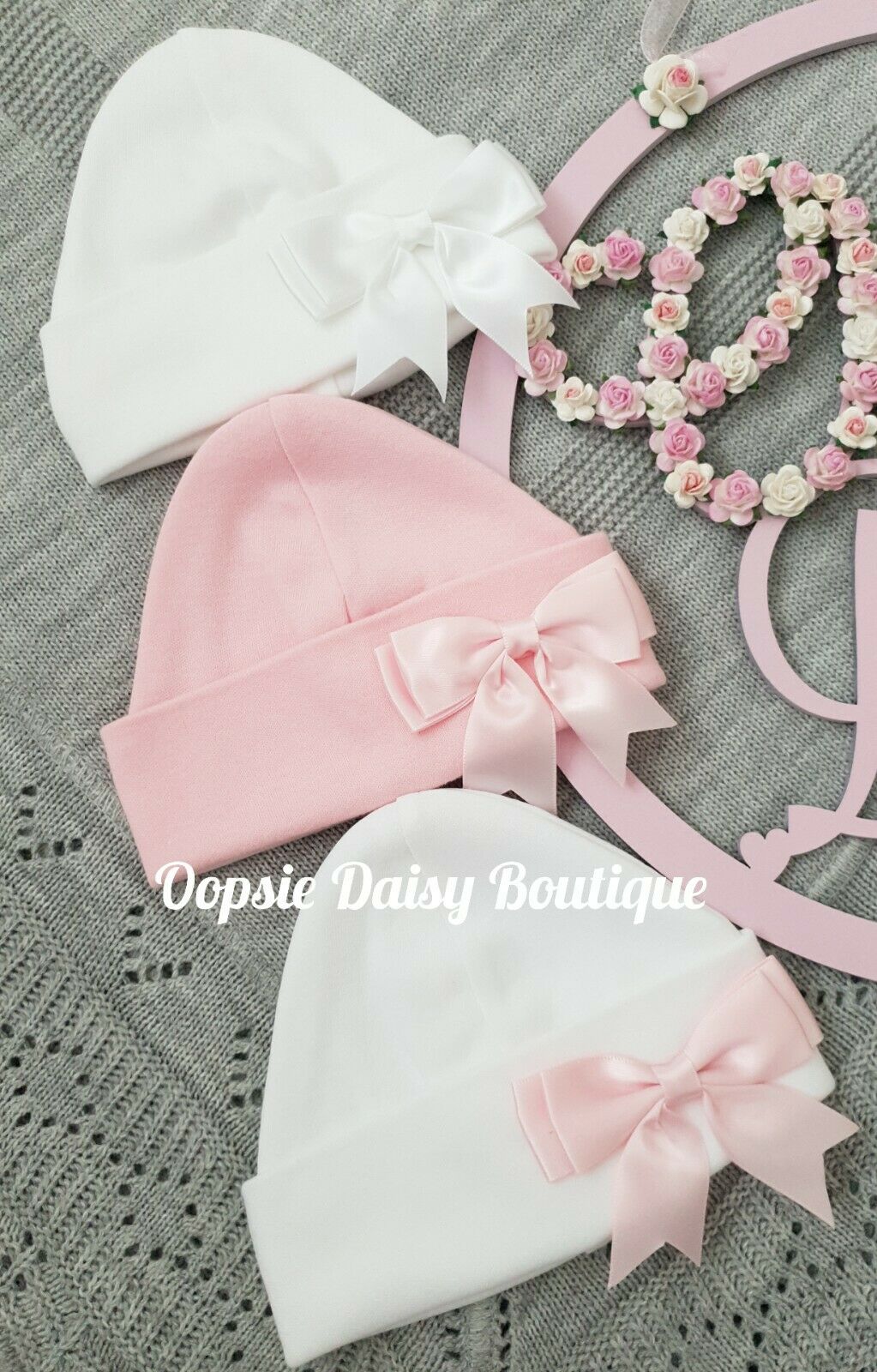 Baby Girls Soft Cotton Hat Size Newborn